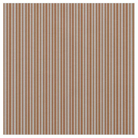 茶色と濃い灰色の線のパターン ファブリック (クローズアップ)