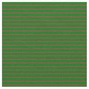 茶色と濃い緑の色の線パターン ファブリック