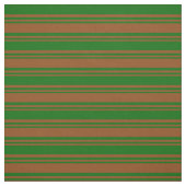 茶色と濃い緑の裏地パターン ファブリック (見本)