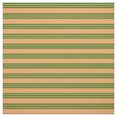 茶色と濃い緑の裏地パターン ファブリック (見本)