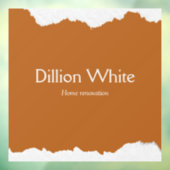 茶色と灰色のテクスチャプリント ウィンドウサイン (シート3)