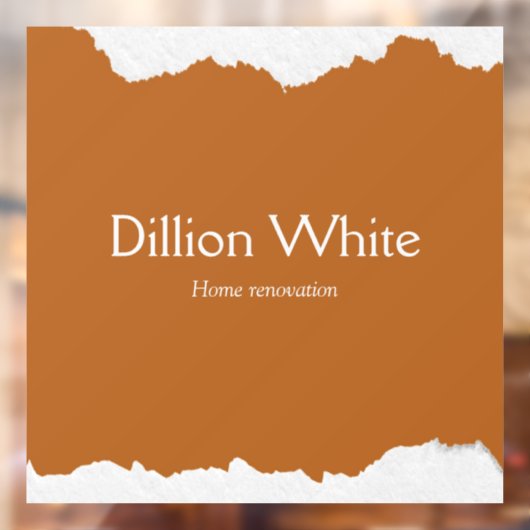 茶色と灰色のテクスチャプリント ウィンドウサイン (シート2)