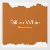 茶色と灰色のテクスチャー印刷 ウィンドウサイン (シート)