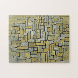 茶色と灰色のピートモンドリアン組成物 ジグソーパズル