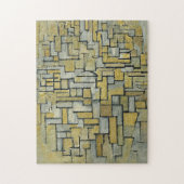 茶色と灰色のピートモンドリアン組成物 ジグソーパズル (縦)