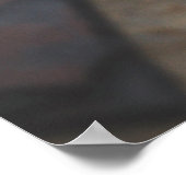 茶色と灰色のレンガ ポスター (角)