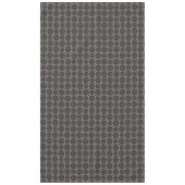 茶色と灰色の織り模様 テーブルクロス (正面)