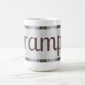 茶色と白のイネ コーヒーマグカップ (中央)