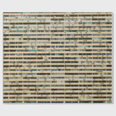 茶色と白のコンクリート建物 ラッピングペーパー (フラット)