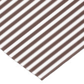 茶色と白のストライプ テーブルクロス (アングル)