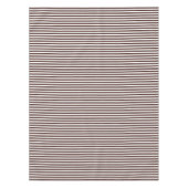 茶色と白のストライプ テーブルクロス (正面)