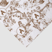 茶色と白のトイル 薄葉紙 (詳細)