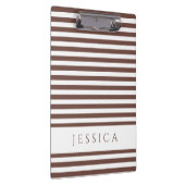 茶色と白のパタストライプのーン名 クリップボード (右)