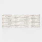 茶色と白のパットの美的表現 横断幕 (横)