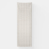 茶色と白のパットの美的表現 横断幕 (縦)