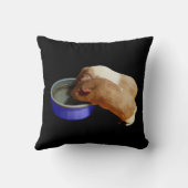 茶色と白のモルモット二頭。 クッション (裏面)