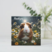 茶色と白のモルモット 月とデイジー, サンキューカード (スタンド正面)