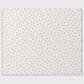 茶色と白の切り出しクリスマスCookie ラッピングペーパー (フラット)