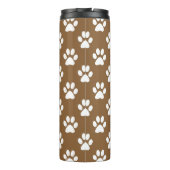 茶色と白の前足の印刷パターン タンブラー (裏面)