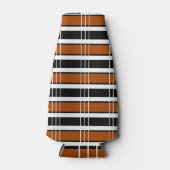 茶色と白の格子縞 ボトルクーラー (正面)