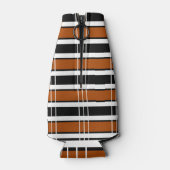 茶色と白の格子縞 ボトルクーラー (裏面)