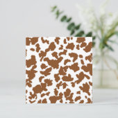 茶色と白の牛の毛の隠れパターン シーズンカード (スタンド正面)