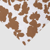 茶色と白の牛の毛の隠れパターン 薄葉紙 (詳細)