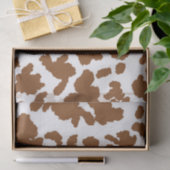 茶色と白の牛の毛の隠れパターン 薄葉紙 (ギフト)