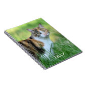 茶色と白の猫 ノートブック (右側)