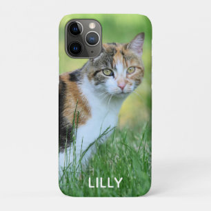 茶色と白の猫 iPhone 11 PROケース