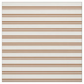茶色と白の線のパターン ファブリック (見本)