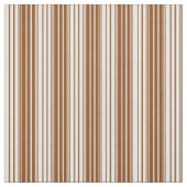 茶色と白の色のストライプ ファブリック (見本)