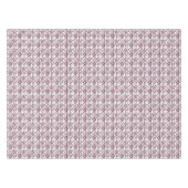 茶色と白の花柄 テーブルクロス (正面(横))