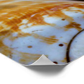 茶色と白の貝殻ポスター ポスター (角)