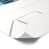 茶色と白の風車 ポスター (角)