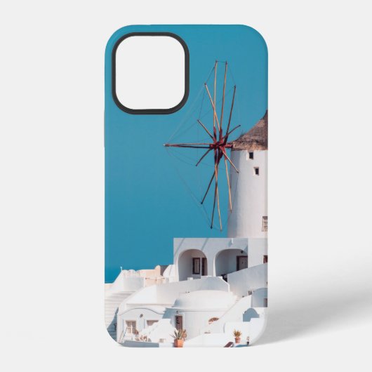茶色と白の風車 iPhoneケース (裏面)