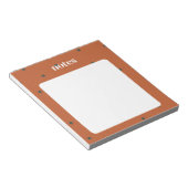 茶色と素朴緑のカエデの葉 ノートパッド (アングル)