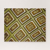 茶色と緑のアーキテクチャ ジグソーパズル (横)