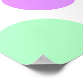 茶色と緑のドカラフルット ポスター (角)