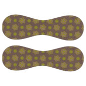 茶色と緑の星と円 ソフトボール (パネル)