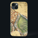 茶色と緑の貝殻 iPhone 13ケース<br><div class="desc">今日のもしビーチには行けない、この緑と茶色のシーシェルのこのクラシックスタイルの画像を取得ユニークする今日!この海の海は、この海の暖かい砂に囲ま絵画れ、あらゆる製品に素晴らし適用され航海のる。</div>