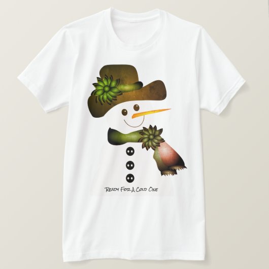 茶色と緑 Tシャツ (デザイン正面)