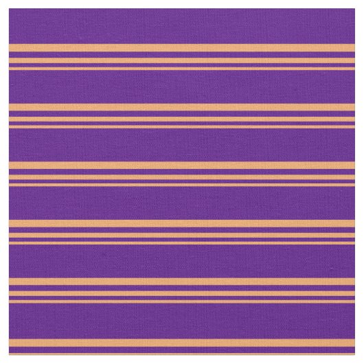 茶色と藍色の裏地模様 ファブリック (クローズアップ)