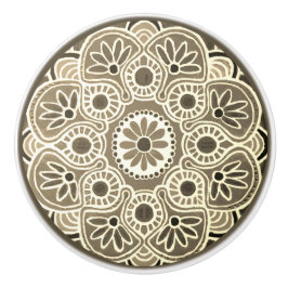 茶色と褐色のセラミックプルノブ セラミックノブ