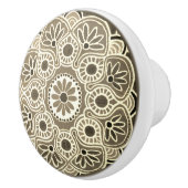 茶色と褐色のセラミックプルノブ セラミックノブ (右)