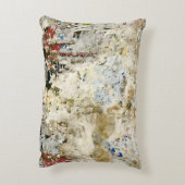 茶色と赤の壁紙 アクセントクッション (裏面(縦))