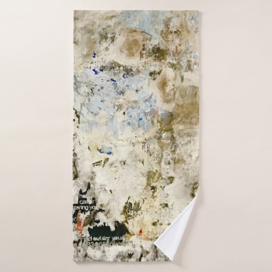 茶色と赤の壁紙 バスタオル (バスタオル)