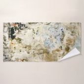 茶色と赤の壁紙 バスタオル (バスタオル)