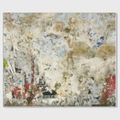 茶色と赤の壁紙 ラッピングペーパー (フラット)