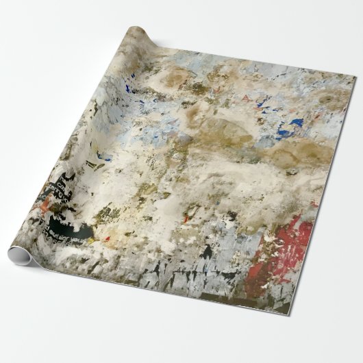 茶色と赤の壁紙 ラッピングペーパー (アンロールド)